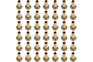 NIYANGLE Metal Hollow Tubular Rivets with Secure Fastening and Enhanced Durability 100pcs for Harp and Lyre
