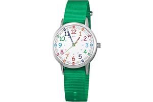 ITOOZYNN Kids Watch for Girls and Boys,for Children's Toddler Learning Time and Easy to Read Time, Analog Watch for Boys and Girls Ages3~11