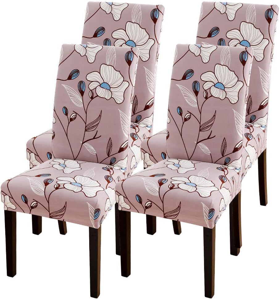 Amazon.com: Dining Room Chair Covers Slipcovers Set of 4, Spandex