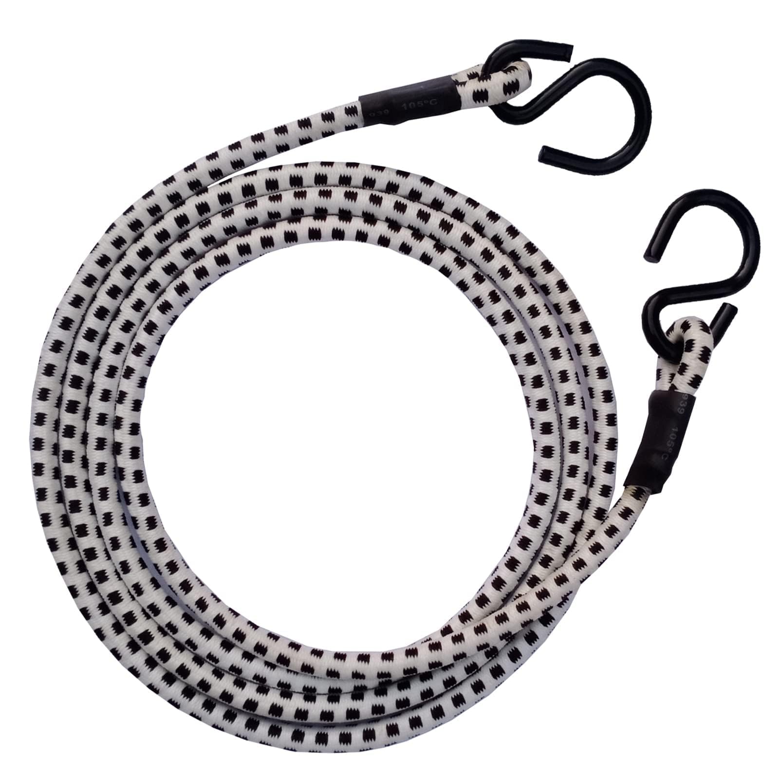 6FT & 3FT Long Heavy Duty Elastic Bungee Straps, 72-Inch/36-Inch Long Luggage Rope Tie Downs Cable Bungee Cords with Hooks for Camping, Tarps, Bike,Cars,Roof Racks,Tent Transport Locking