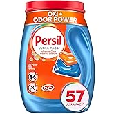 Persil Ultra Pacs Advanced Clean Oxi+Odor Power Laundry Detergent, 57 count