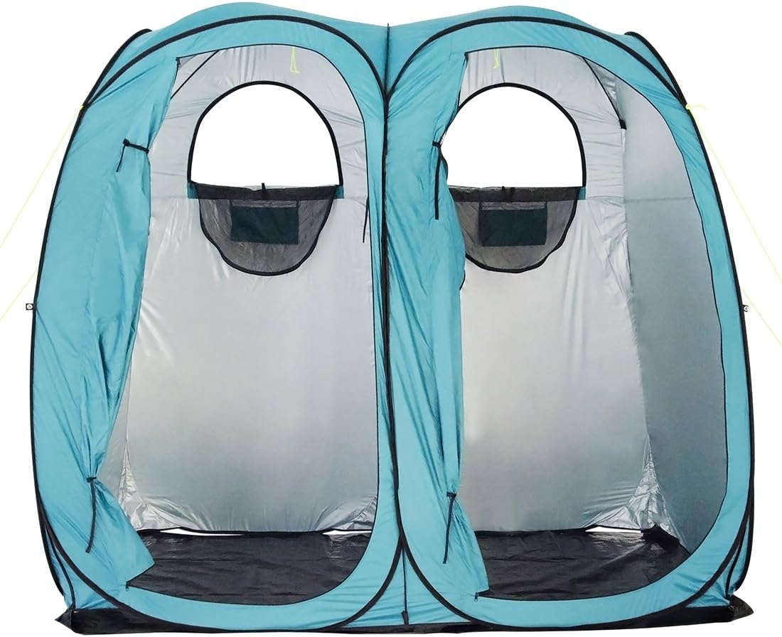 Quictent Oversize 2 Room Pop Up Automatic Rod Bracket Shower Tent