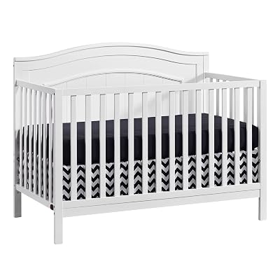 Oxford Baby Nolan 4-in-1 Convertible Baby Crib, Snow White, GreenGuard Gold Certified