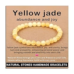 AD Beads Handmade Gemstone Stretch Elastic Bracelet