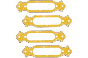 Zerodeko 4pcs Yellow Iridescent Single Coil Guitar Pickup Mounting Rings Plastic Frame for Electric Guitar