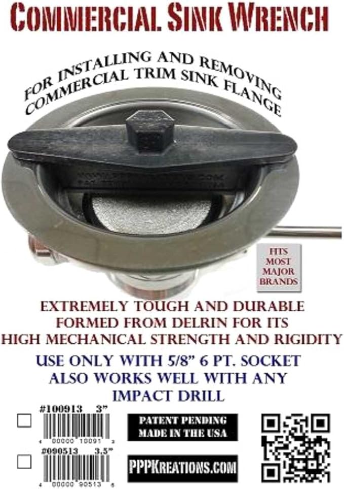 Commercial Sink Wrench 3 INCH