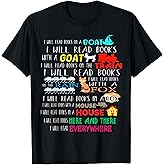 I Will Read Books On A Boat & Everywhere Reading Gifts Kids Short Sleeve T-Shirt