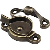 Prime-Line Cam Action Window Sash Lock, Antique Brass, 1-3/4 in. Centers | Mounting Holes 1-3/4 Inch on Center, Single Pack