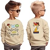 GLIGLITTR 2nd Birthday Boy Sweatshirt Two Year Old Toddler Boys Second Bday Party Outfits Western Cowboy Space Cartoon Shirts