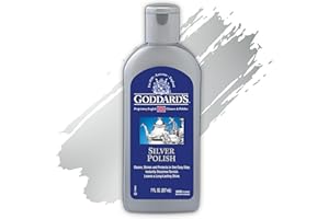 Goddard's Silver Polish for Sterling and Silver Plate, Liquid Cleaner and Polish for Jewelry, Silverware, and Antiques - All-in-One Tarnish Remover Solution, 7 oz