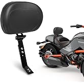Adjustable Driver Backrest Mount Kit with Storage Pouch Fit for Can-AM Spyder F3 (2015-2023) &amp; F3-S (2015-2025) &amp; F3-L (2016-2025) &amp; F3-T (2016-2025)