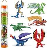 Safari Ltd. Lair Of The Dragons Collection 1 Designer Toob - 6 Miniature Dragon Figures for Fantasy Themed Play, Boys, Girls &amp; Kids Ages 3+