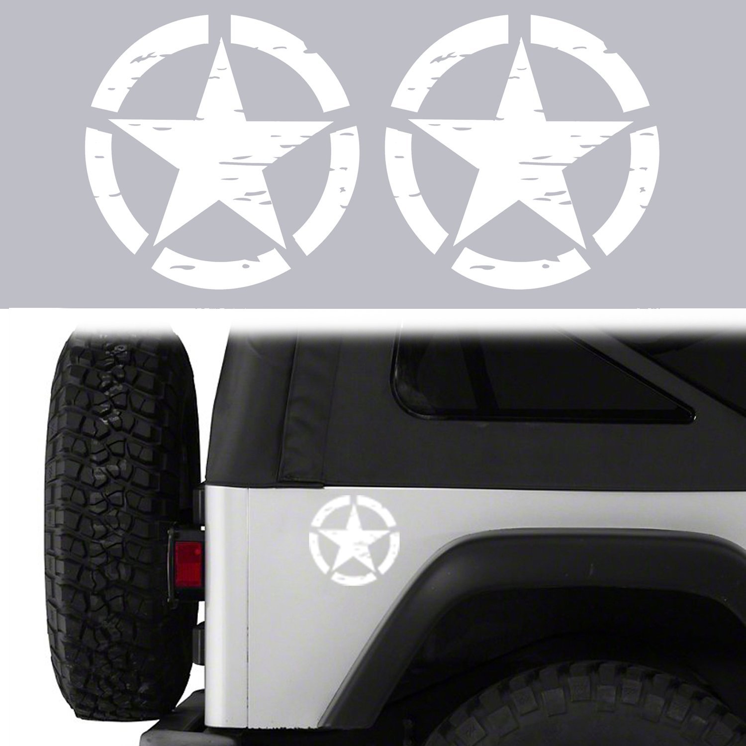 Buy Hooke Road Star Bumper Sticker Body Truck Cars Decals Decoration