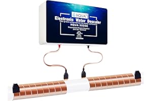 HQUA 5000E Electronic Water Descaler, Alternative Water Softener, Salt Free, Limescale and Rust Removal and Prevention