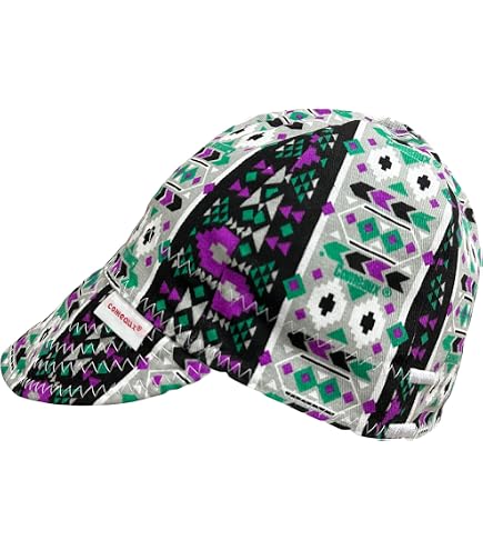 Comeaux Caps Schweißerkappe (Größe 7 3/8) – Reversibel, 100% Baumwolle, Grauer Stacheldraht
