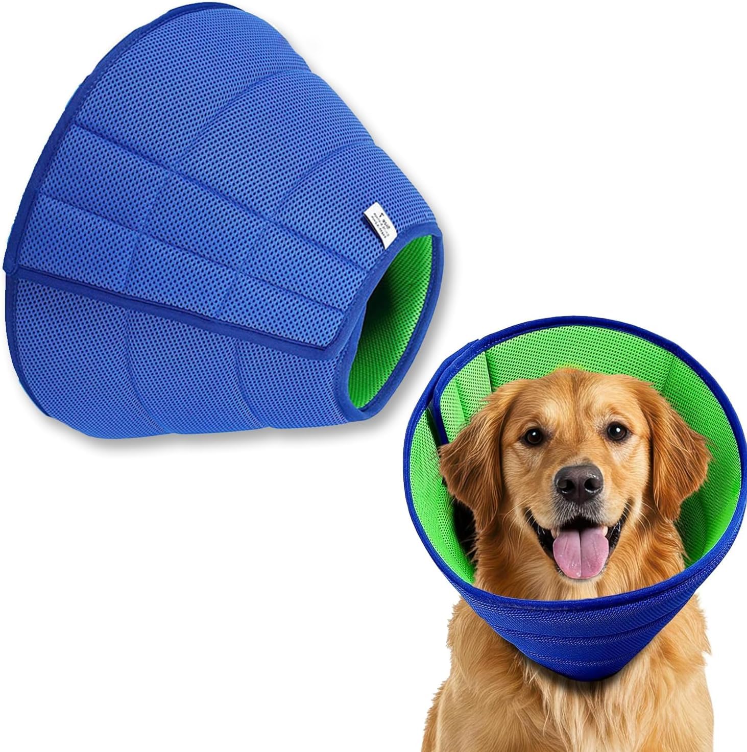 Photo 1 of Soft Dog Cone Collar Alternative, Comfortable Cones for Small Dogs/Cat/Puppy to Stop Licking After Surgery, Comfy Elizabethan Collars, Neuter Recovery Ecollars of Shame Alternatives