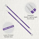 KnitPro Zing Single Pointed Needles 14 in 7.00mm Aluminium view 2