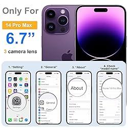 ROYBENS for iPhone 14 Pro-Max Matte Clear Case