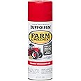 Rust-Oleum 280134 Farm & Implement Spray Paint, 12 oz, Massey Ferguson Red, (Pack of 1)