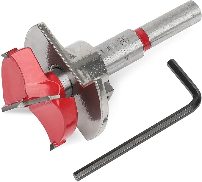 Hyber&Cara Forstner Drill Bit 35mm（13/8Inch) Tungsten Carbide