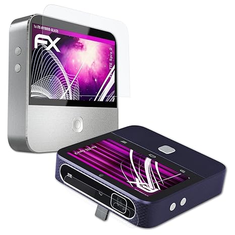 atFoliX Glasfolie kompatibel mit ZTE Spro 2 Panzerfolie, 9H Hybrid-Glass FX Schutzpanzer Folie (1er Set)