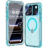 WIFORT for iPhone 17 Pro Waterproof Case, [Fit for Magsafe] with Sapphire Lens &amp; Screen Protector, IP68 Full Body 15FT Military Shockproof, Magnetic Frosted Phone Cover with Lanyard, 6.3" Teal