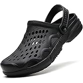SECHRITE Clogs for Men Garden Shoes Water Sandals Mens Mules and Clogs Shower Slippers Waterproof Summer Slides