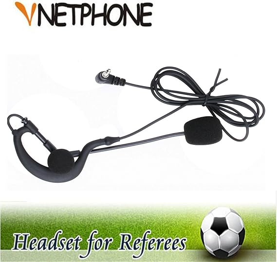 Soccer Football Referee Microphone Headset Earphone