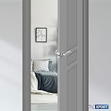 XFORT 4 Pack Door Handle on Rose Polished Chrome Internal Lever view 3
