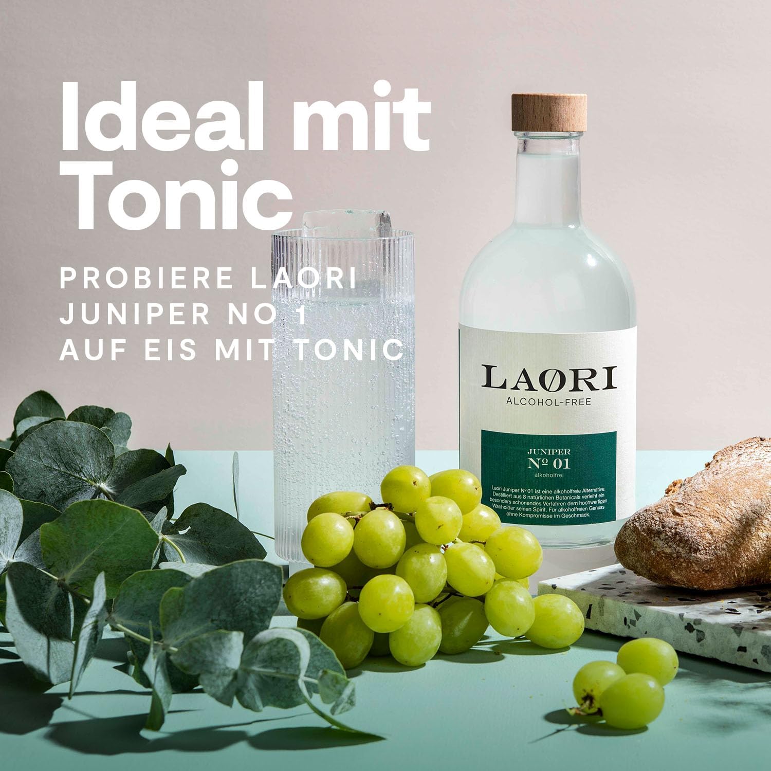 Laori Juniper No 1 | Alkoholfreie Alternative zu Gin | Natürliche Botanicals | Frei von künstlichen Aromen | Vegan & Zuckerfrei | Mild-würzige Frische | 500 ml 3