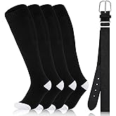 Haysandy Baseball or Softball Sock and Belt Combo Set 2 Cotton Baseball Socks with Belt for Boys Kids Youth Adult