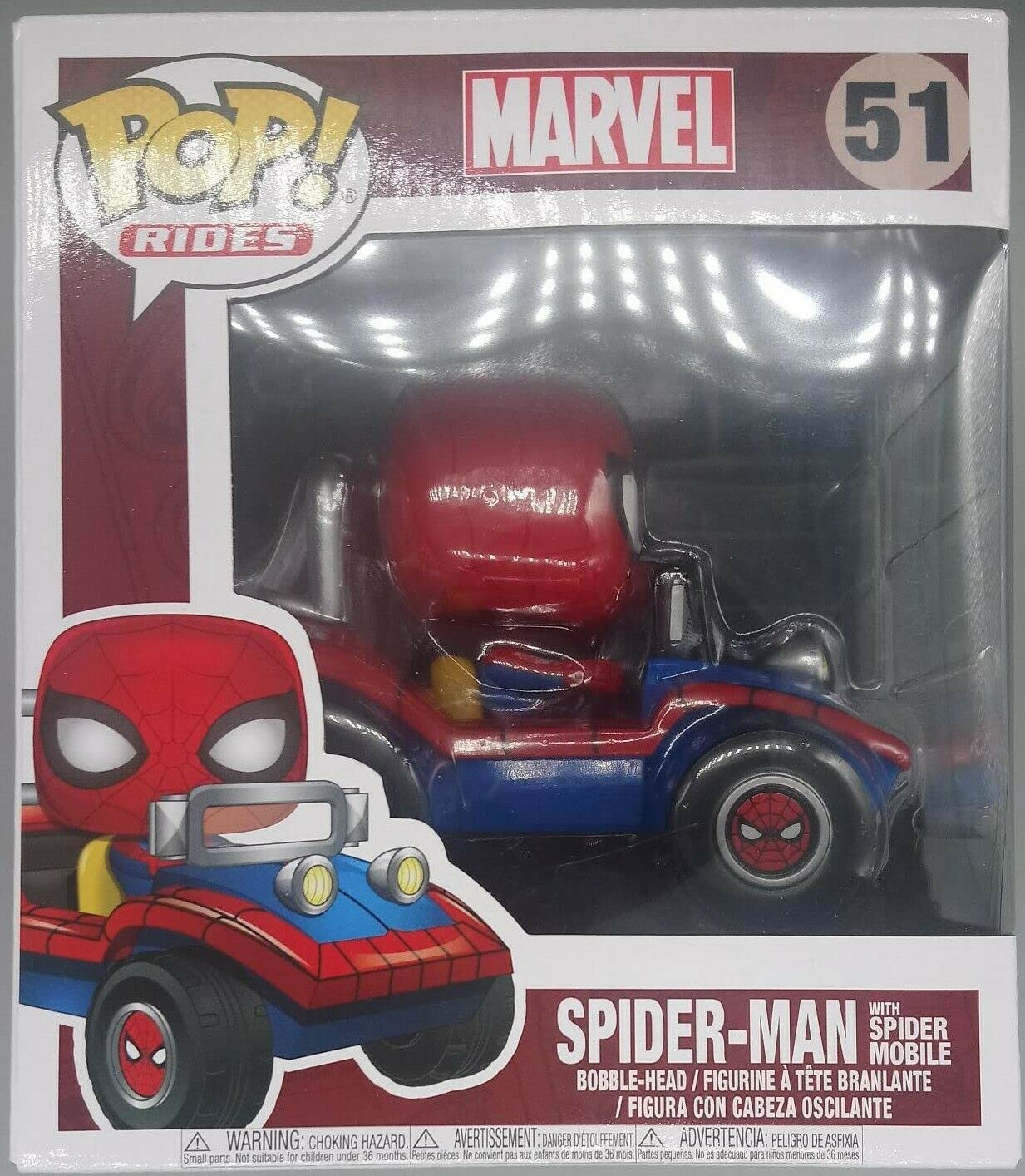 Funko - Marvel Figurine - Spider-Mobile Exclusive Rides Pop 15 cm - 0889698297240