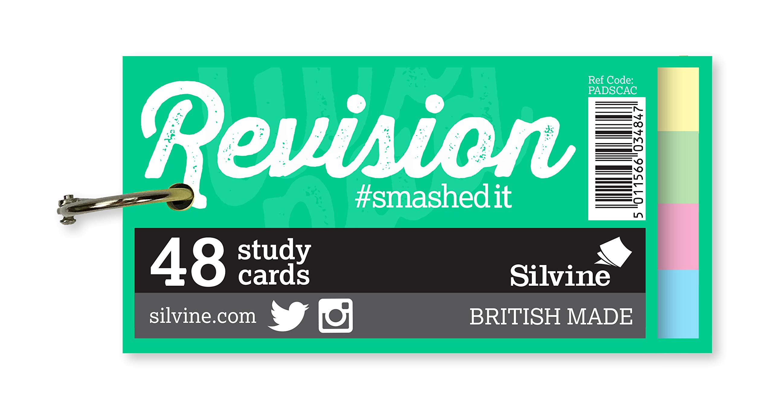 Luxpad 100x50mm Ringbound Revision Assorted color