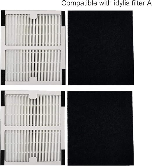 HALIEVE Replacement Idylis Air Purifier Filter A 2 Pack