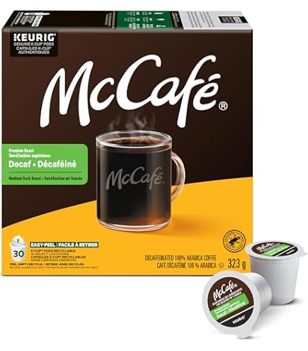 McCafe Premium Dark Roast Decaf Ground Coffee, 640g, Can Be Used