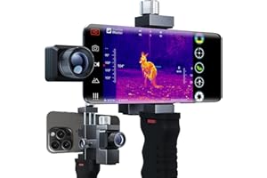 Thermal Master T2 Pro Thermal Monocular for iPhone, 1500 Yards Night Vision Camera with 13mm Lens, Tactical Handle, Infrared Imager for Outdoor Detecting Deer