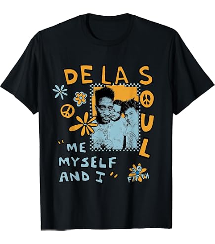 Amazon.com: De La Soul Official Collage Art T-Shirt - Men's Black