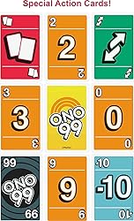 Mattel Games ONO 99 Card Game from The Makers of