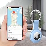 ColorCoral AirTag Holder Case Silicone Sleeve for AirTag 2021 2026 Light Blue view 3