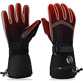 YBWLCLO Heated Gloves for Men Women, New Upgrade Rechargeable 6000mAh Heated Gloves, Touchscreen Waterproof Winter Heated Motorcycle Gloves Skiing Camping Hunting Cycing Hiking Fishing Gloves