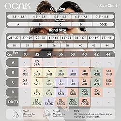 OEAK Womens Deep V Bras Wireless Comfortable Bra