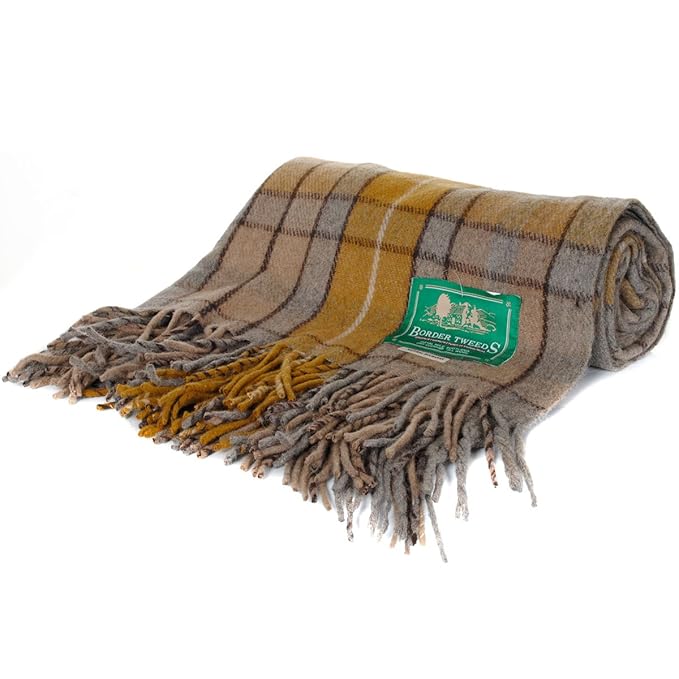 Scottish Border Tweeds Wool Travel Blanket Throws Amazon.co.uk