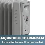 Daewoo 2000W Oil Filled Radiator with Thermostat White view 4