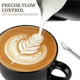 Showvigor 12oz 350ml Milk Frothing Pitcher Stainless Steel with Decorating Pen view 3