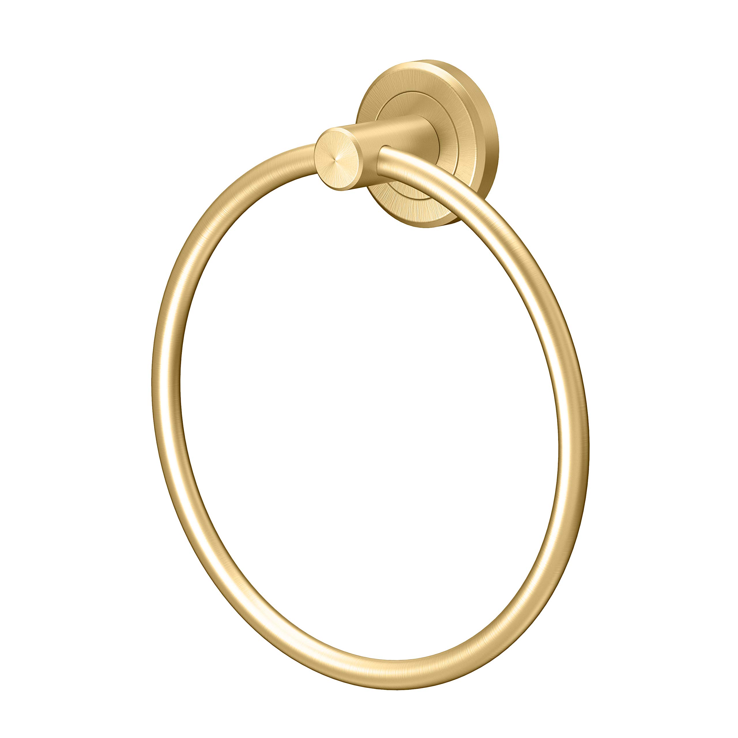 Gatco 6.50" Towel Ring, Zinc, Brushed Brass, 6.5 "
