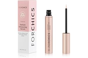 FORCHICS ForLash Hormone-Free Eyelash Growth Serum - Lash Enhancer for Longer, Thicker, and Fuller Lashes - Organic & Vegan - [0.10 fl. oz / 3ml]