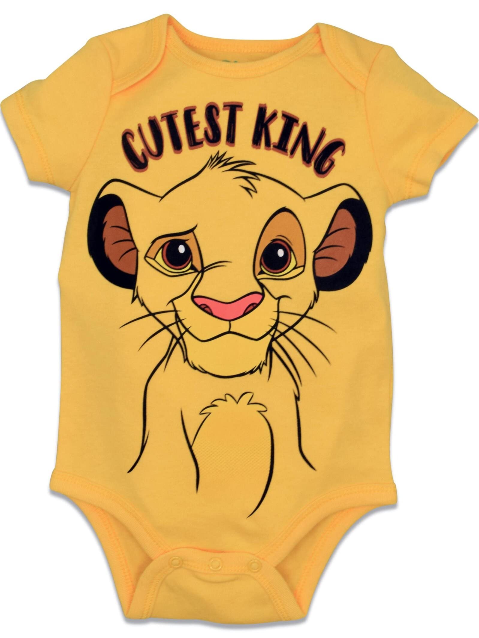 Disney Baby 5 Pack Bodysuits Newborn to Infant Sizes (Newborn - 24 Months)