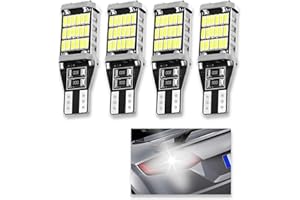 4PCS Super Bright Car LED Reverse Lights Bulb,T15 45SMD 4014 Brake Light Bulb LED Tail Lights,Universal Canbus Turn Signal Bu