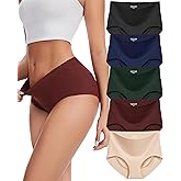 Sunm Boutique Seamless Womens Underwear, No Show Full Coverage Briefs, Tummy Control High Waisted Panties for Women