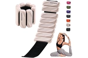INDEPANDIA Wrist & Ankle Weights for Women and Men, 2lbs/4lbs Pairs Adjustable Silicone Weighted Bangles for Arm & Leg Workouts, Perfect for Pilates, Barre, Yoga, Walking & Home Fitness 24055